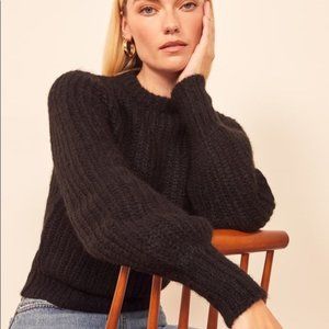 Black Reformation Tatum Sweater size M **Slightly Shrunk**